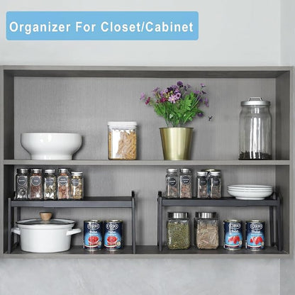 Expandable Cabinet Shelf Organizer, Adjustable kitchen Countertop Storage | 2 - Image 7