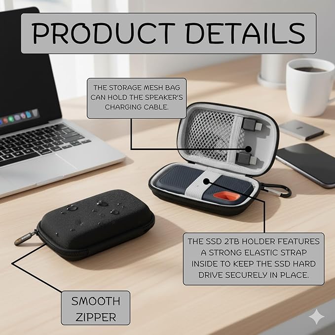 Hard Case Compatible with SanDisk Extreme Pro/SanDisk Extreme Portable External - Image 4