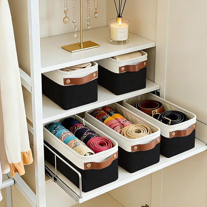 Bagnizer Small Fabric Storage Baskets, Decorative Basket - Image 2