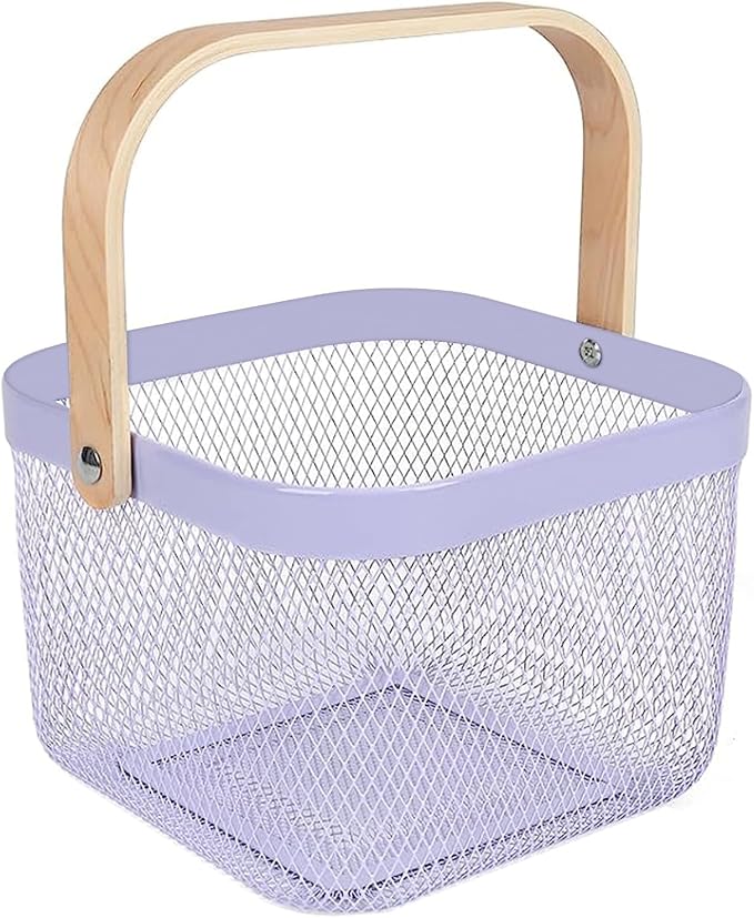 AJIODA Metal Mesh Steel Basket, Storage Organizer Basket Multi-functional by AJIODA