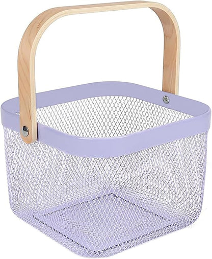 AJIODA Metal Mesh Steel Basket, Storage Organizer Basket Multi-functional by AJIODA