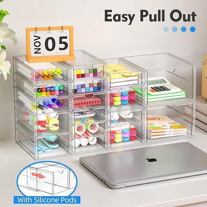 Acrylic Makeup Organizer with 13 Drawers, Bathroom Counter Organizer, Acrylic - Image 5