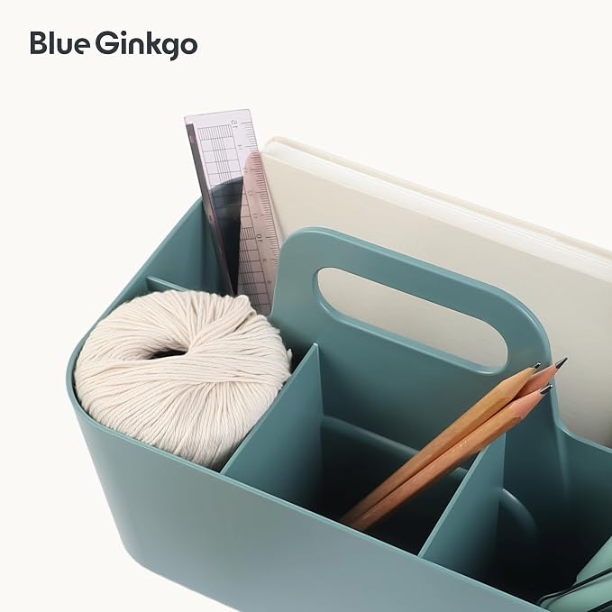 BLUE GINKGO Stackable Organizer Caddy – Korean-Made Portable Tote - Image 7