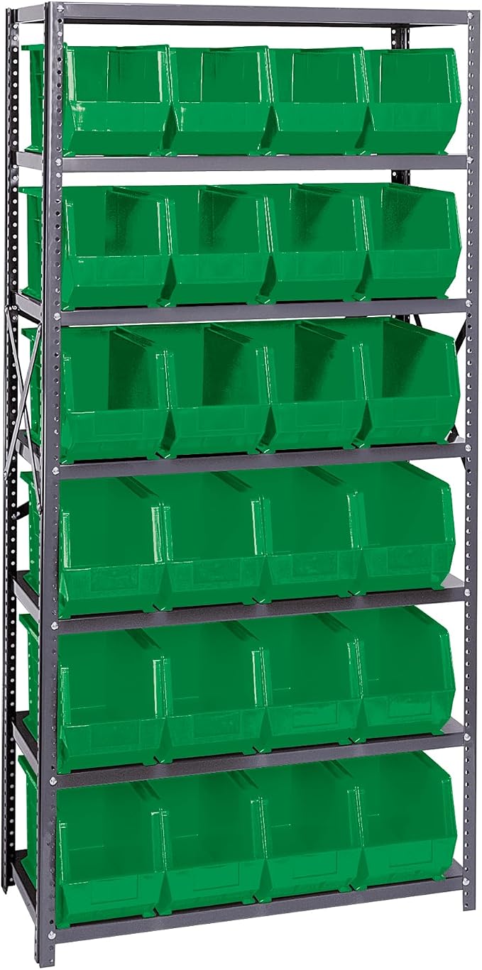 Quantum Storage Systems QSBU-265GN Giant Open Hopper Steel Shelving System by QuantumStorageSystems
