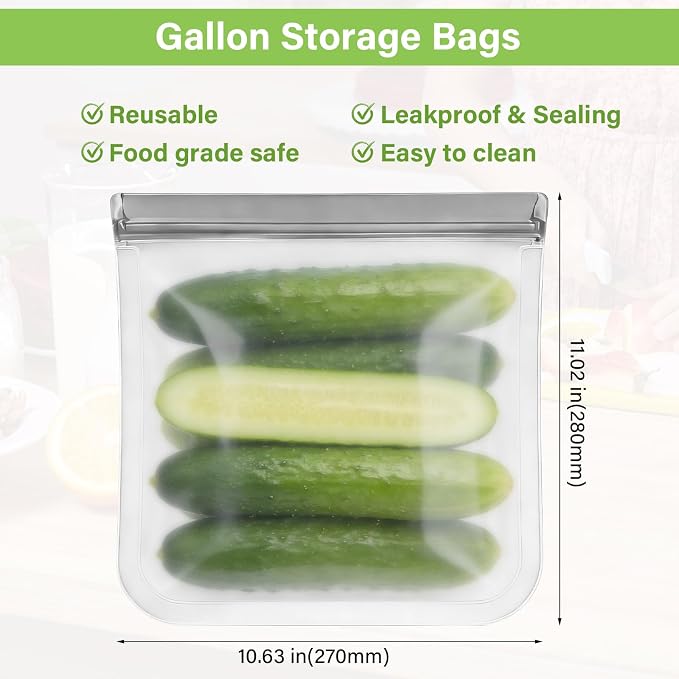 6Pack Gallon Freezer Bags, Lock Bags - Image 2