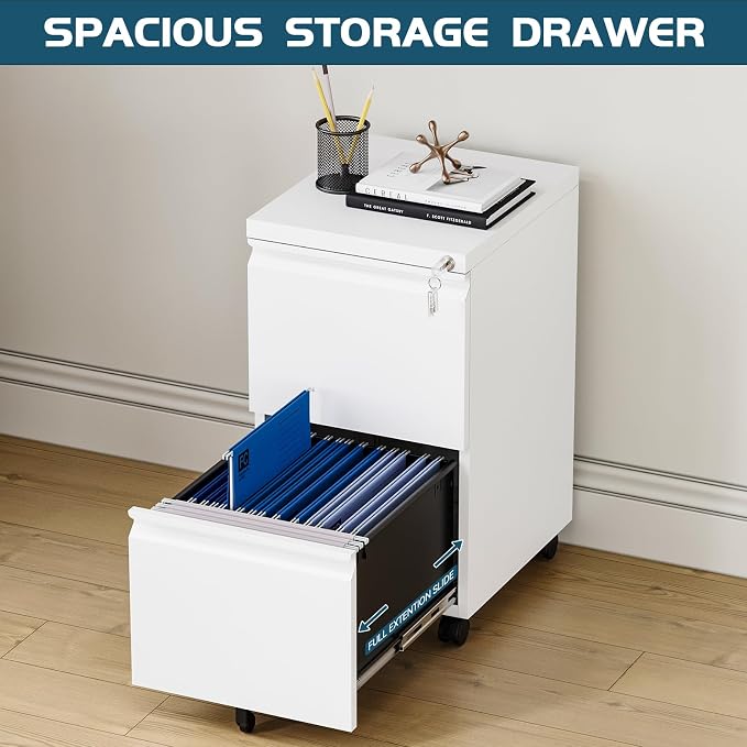 MIIIKO 2 Drawer File Cabinet - Image 4