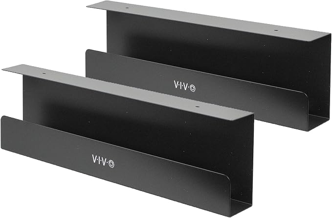VIVO Under Desk 17 inch Cable Management Trays, Power Strip Holders, Cord by VIVO