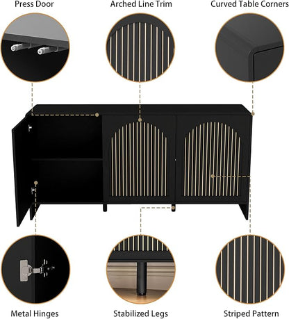 59" Sideboard Buffet Cabinet - Image 3