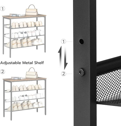 HOOBRO Shoe Rack for Entryway, 4-Tier Shoe Organizer - Image 3