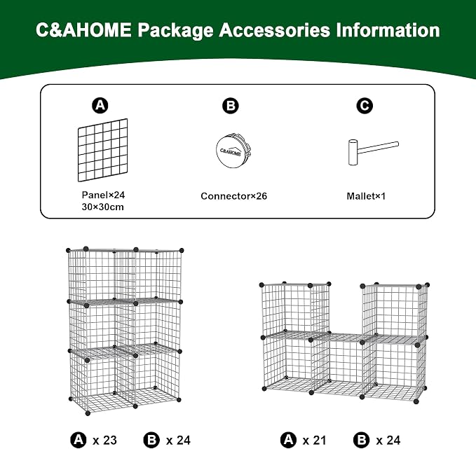 C&AHOME Wire Cube Storage, 6 - Image 7