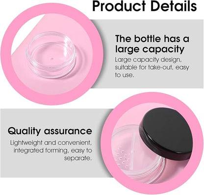 6pcs 10ml/0.34oz Refillable Loose Powder Containers Plastic Empty Travel Small - Image 5