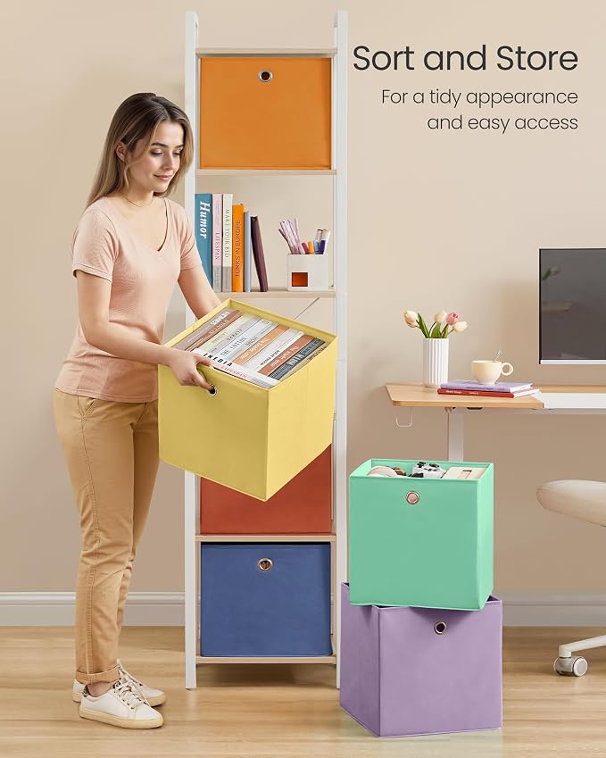 SONGMICS Storage Cubes, Rainbow Storage Bins, URFB233XA10 - Image 5