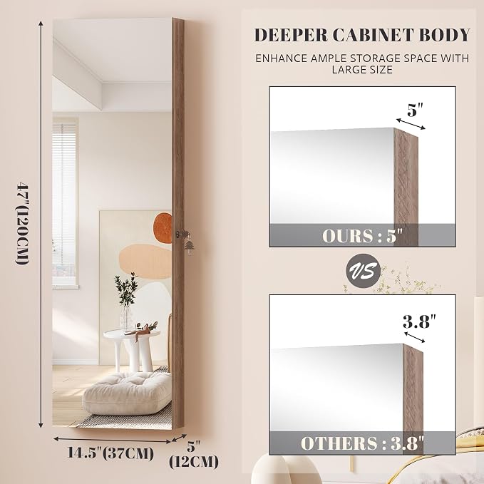 Vlsrka 47.2 Inch Full Length Mirror - Image 4