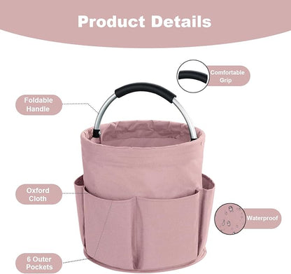 17L Cleaning Caddy with Handle, Cleaning Supplies Organizer, Foldable Storage - Image 5