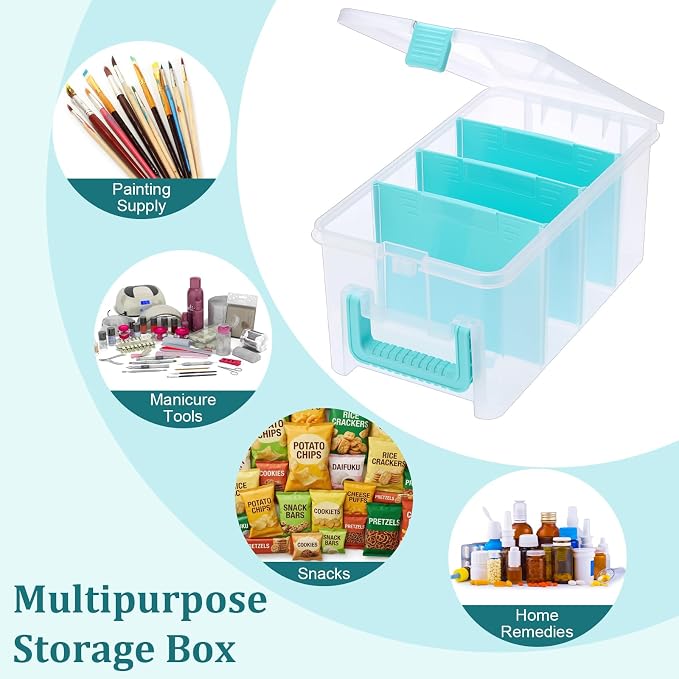 BTSKY Clear Plastic Dividing Storage Box - Image 7