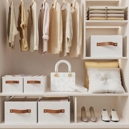 OUTBROS Fabric Storage Boxes, Foldable Bins - Image 3