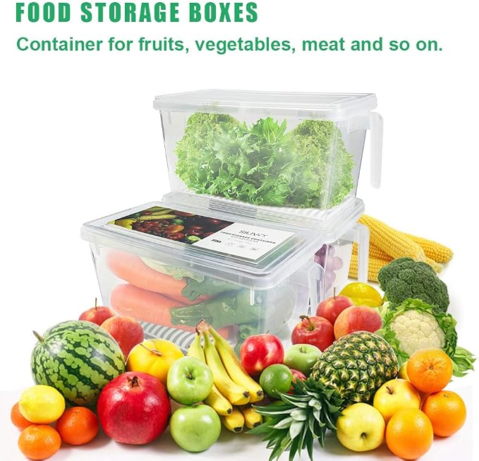 SILIVO Lettuce Keeper for Fridge- 4.5L Vegetable Storage Containers for - Image 5