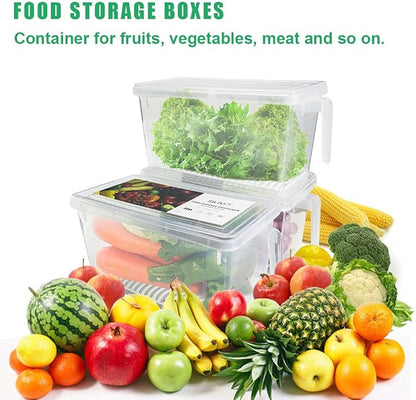 SILIVO Lettuce Keeper for Fridge- 4.5L Vegetable Storage Containers for - Image 5
