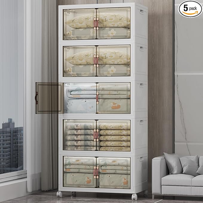 UAMFURI Stackable Storage Bins, 875QT Collapsible Drawers by UAMFURIDirect