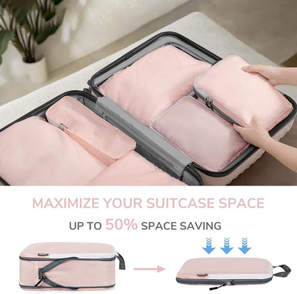 CherryNow Compression Packing Cubes, 7 Set Packing Cubes - Image 6