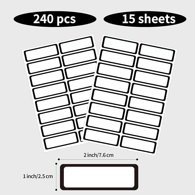 STARLIBOO Removable Freezer Labels Stickers, Blank Freezer Labels - Image 4