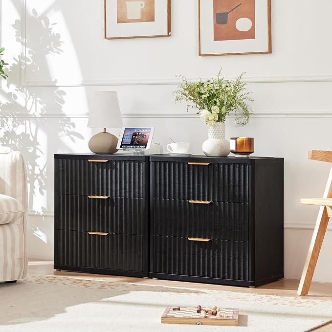 LEYAOYAO 23" Wide Fluted Night Stand - Image 3
