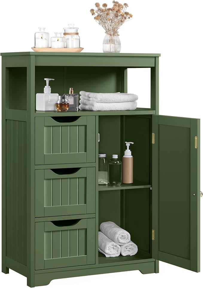 Yaheetech Bathroom Storage Cabinet, Storage Organizer by Unknown