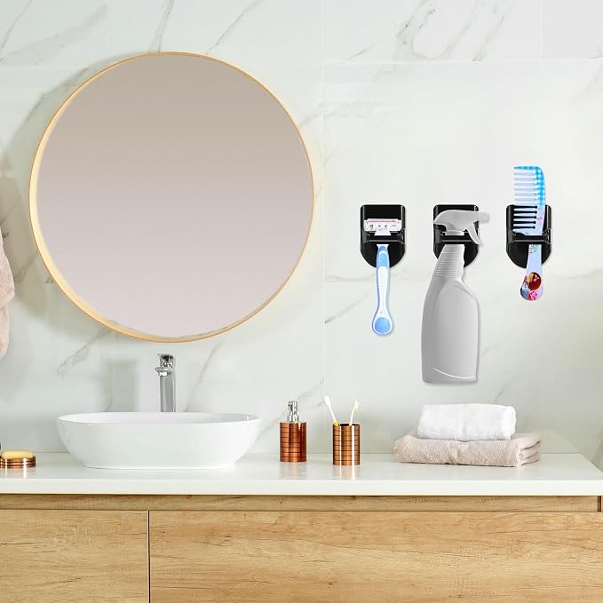 Taiyin 4 Pcs Wall Mount Spray Bottle Hooks Holder Spray Bottle Hanger Adhesive - Image 6