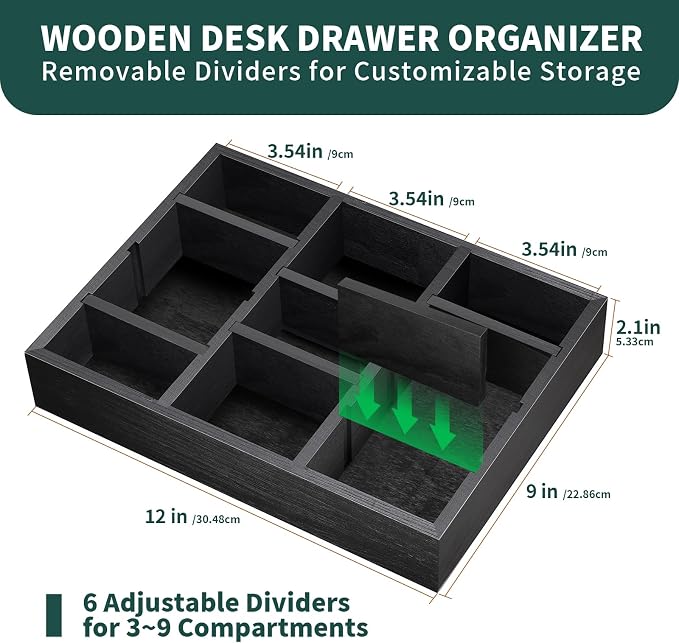 Desk Drawer Organizer Tray - Image 2