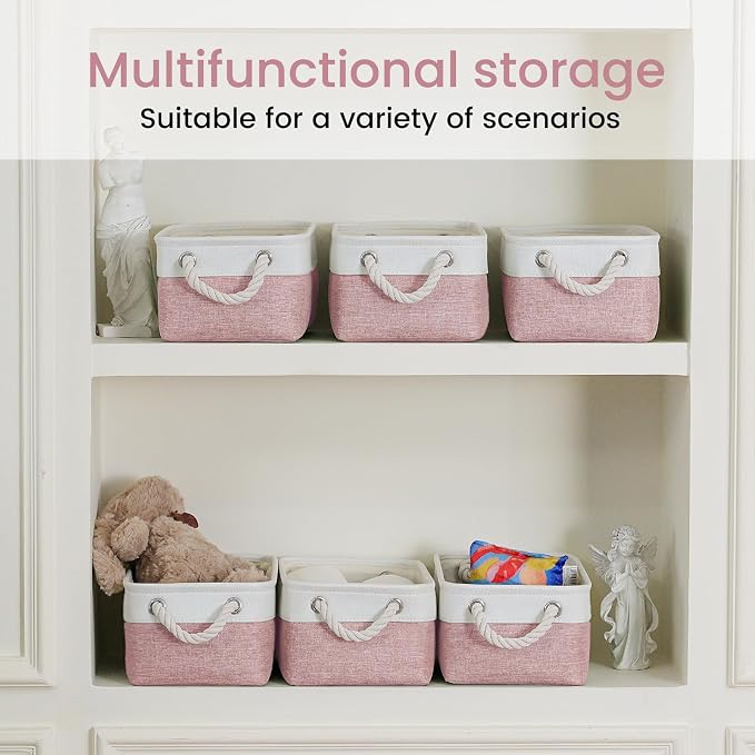 11.8x7.9x5.2 Inch Fabric Small Storage Bins - Image 6