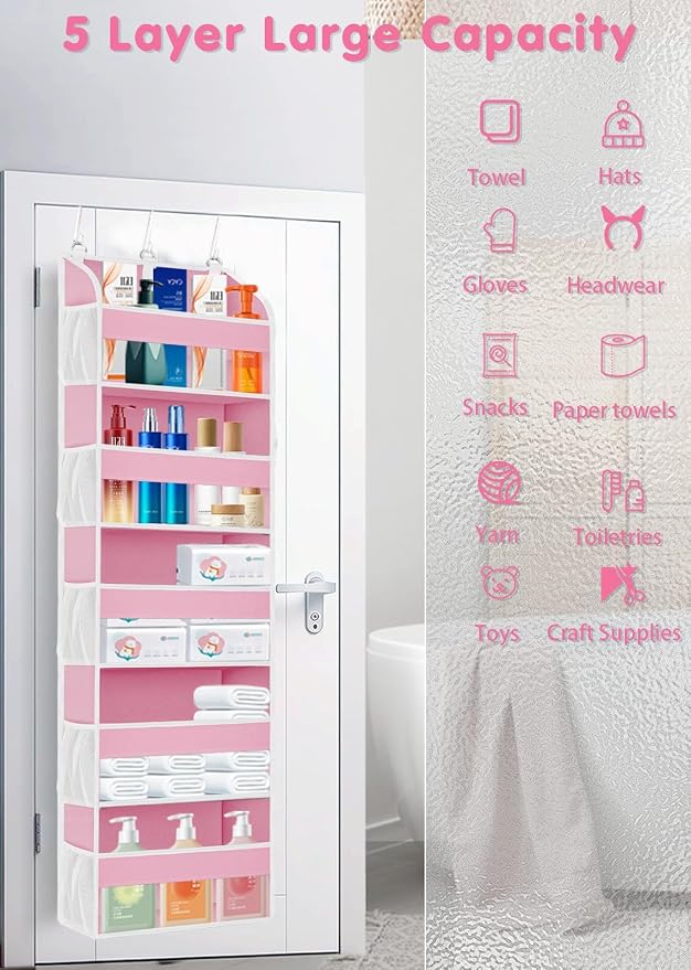 1 Pack Over The Door Storage Organizer - Image 5
