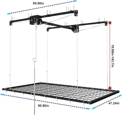 4x8 FT Overhead Garage Storage Rack - Image 2