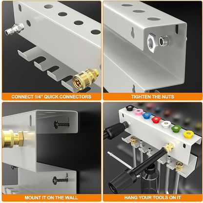 GASHER Pressure Washer Gun Holder, Wall Mount Foam Cannon Holder - Image 5
