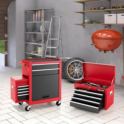 Goplus Tool Chest, 3-in-1 Rolling 6 Drawers Tool Cabinet - Image 9
