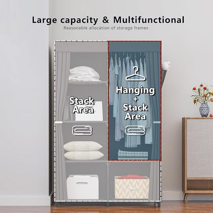 SORCEDAS Portable Closet Wardrobe Organizer Storage - Image 5