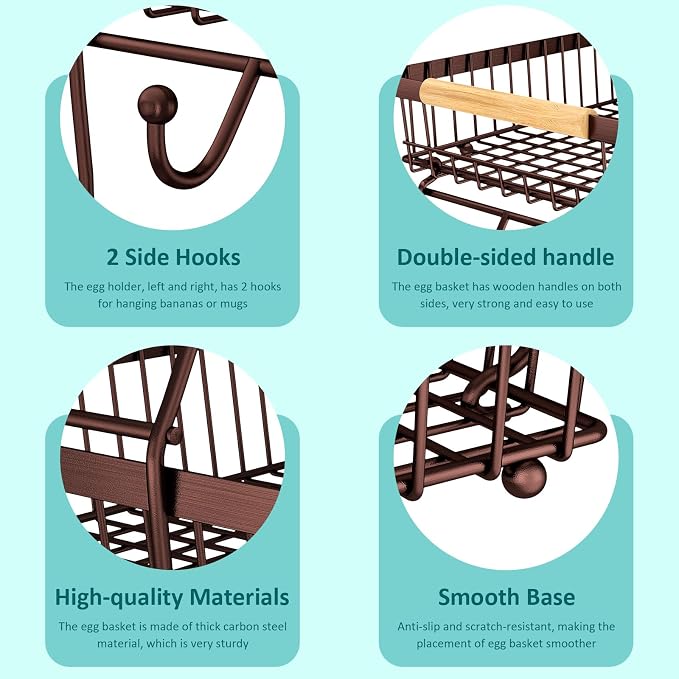3 Tier Fruit Basket for Kitchen Counter - Image 4
