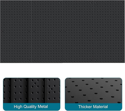 4 Pack 12-Inch X 24-Inch Metal Pegboard Wall Panels, Peg Boards - Image 4