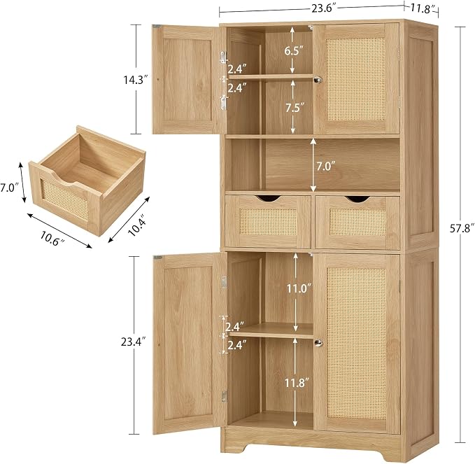 Iwell Tall Storage Cabinet - Image 3
