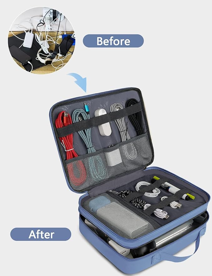 MATEIN Electronics Organizer Case, Cable Organizer Bag - Image 3