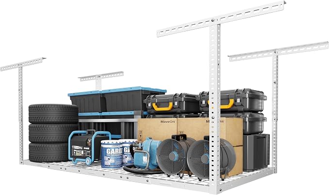 FLEXIMOUNTS 3x6 Overhead Garage Storage Adjustable Ceiling Rack 72" Length x by FLEXIMOUNTS