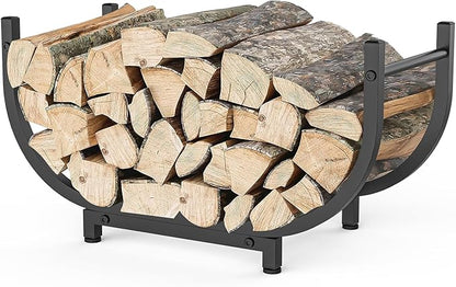 Firewood Rack Outdoor 30in，Indoor Firewood Storage and Firewood Rustproof by KRZKRZ