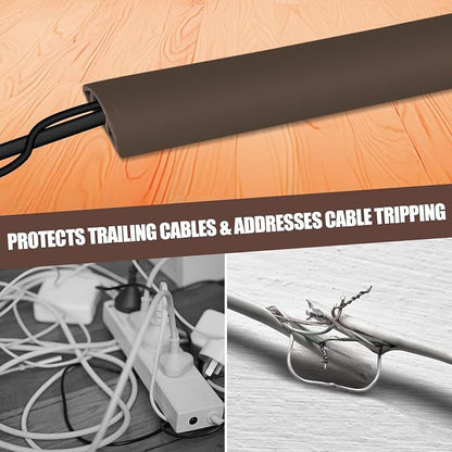 Floor Cord Cover Cable Cavity Self Adhesive Cord Hider Floor 10FT Floor Cable - Image 6
