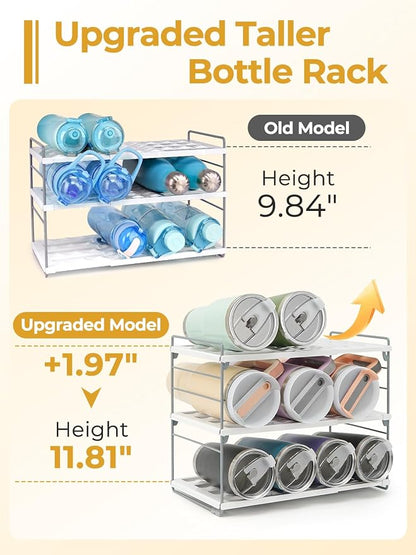 Cirhy 12" Tall 3-Tier Expandable Water Bottle Organizer – Fits 20-40 oz Stanley - Image 3