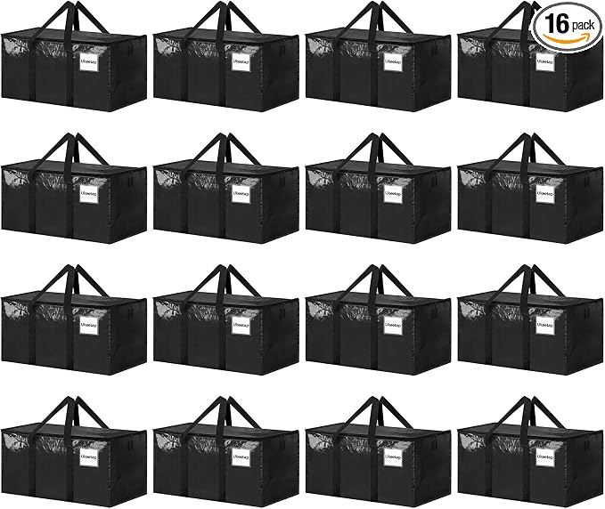 16 Pack Extra Large Heavy Duty Moving Bags, Reinforced Handles & Heavy-Duty by ukeetap