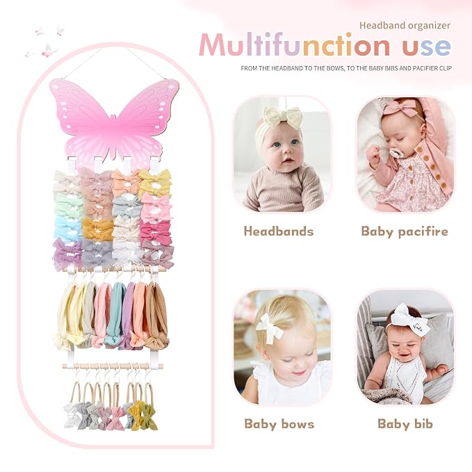 POVETIRE Headband Holder Bow Holder - Image 6