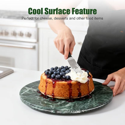 12" Marble Lazy Susan Turntable - Image 4