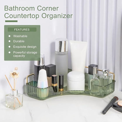 Corner Bathroom Countertop Organizer, Vanity Organizer Trays - Image 4