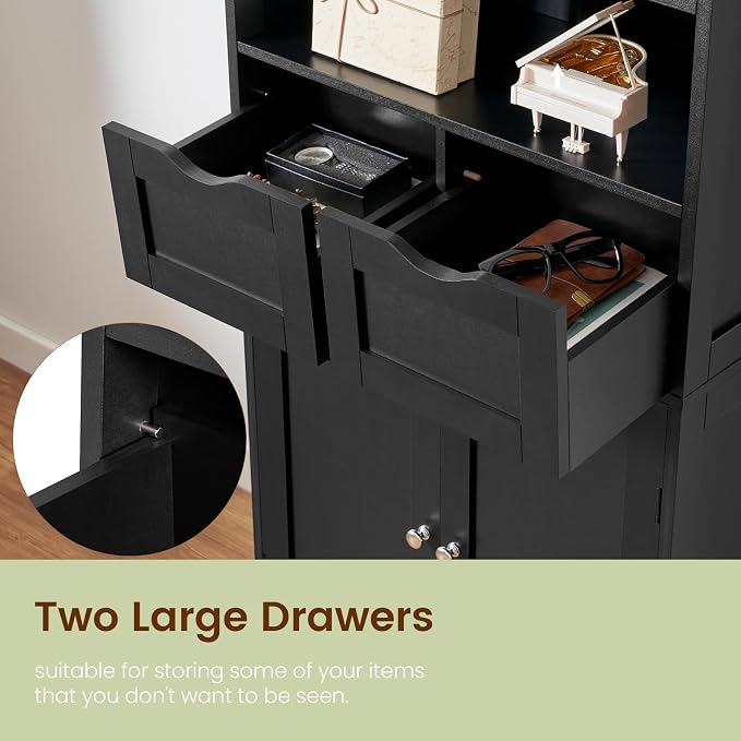 Iwell Tall Storage Cabinet, Bathroom Cabinet - Image 9
