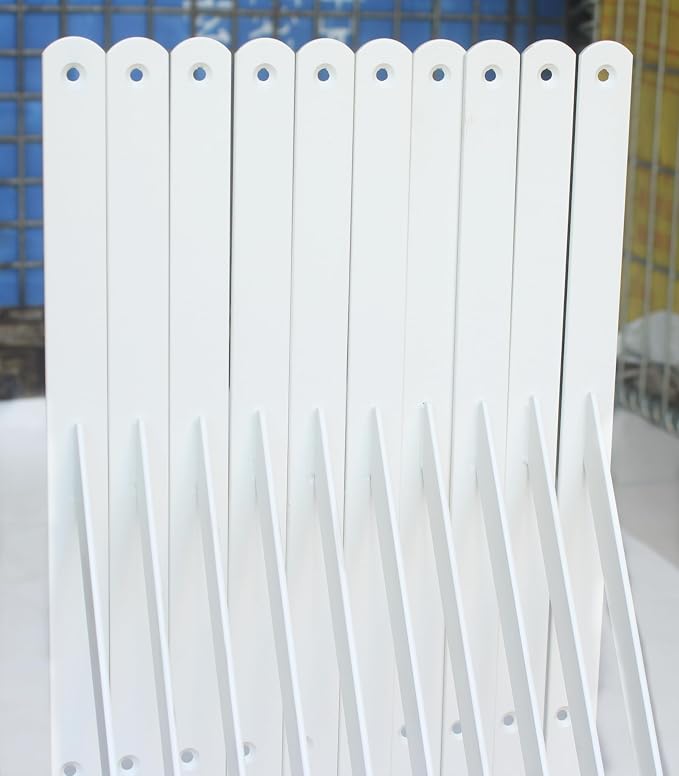 16 Pack L22 x H 12" White Heavy Duty Shelf Brackets - Image 4