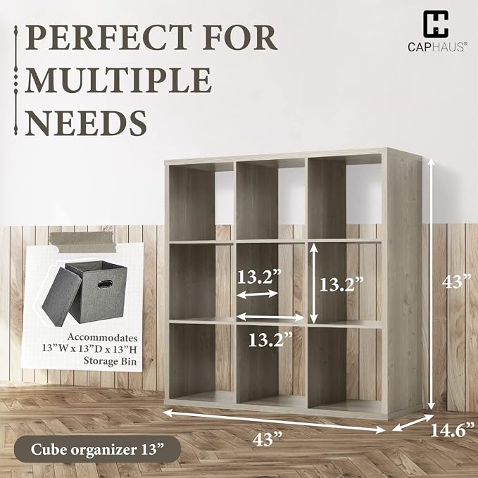 CAPHAUS Sturdy Room 13-Inch Cube Storage Organizer Shelf, - Image 3
